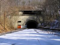 The west portal of Ray's Hill